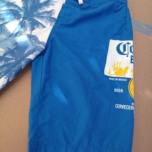 Corona Extra Beer Board Shorts Trunks Sz Large Men Preowned